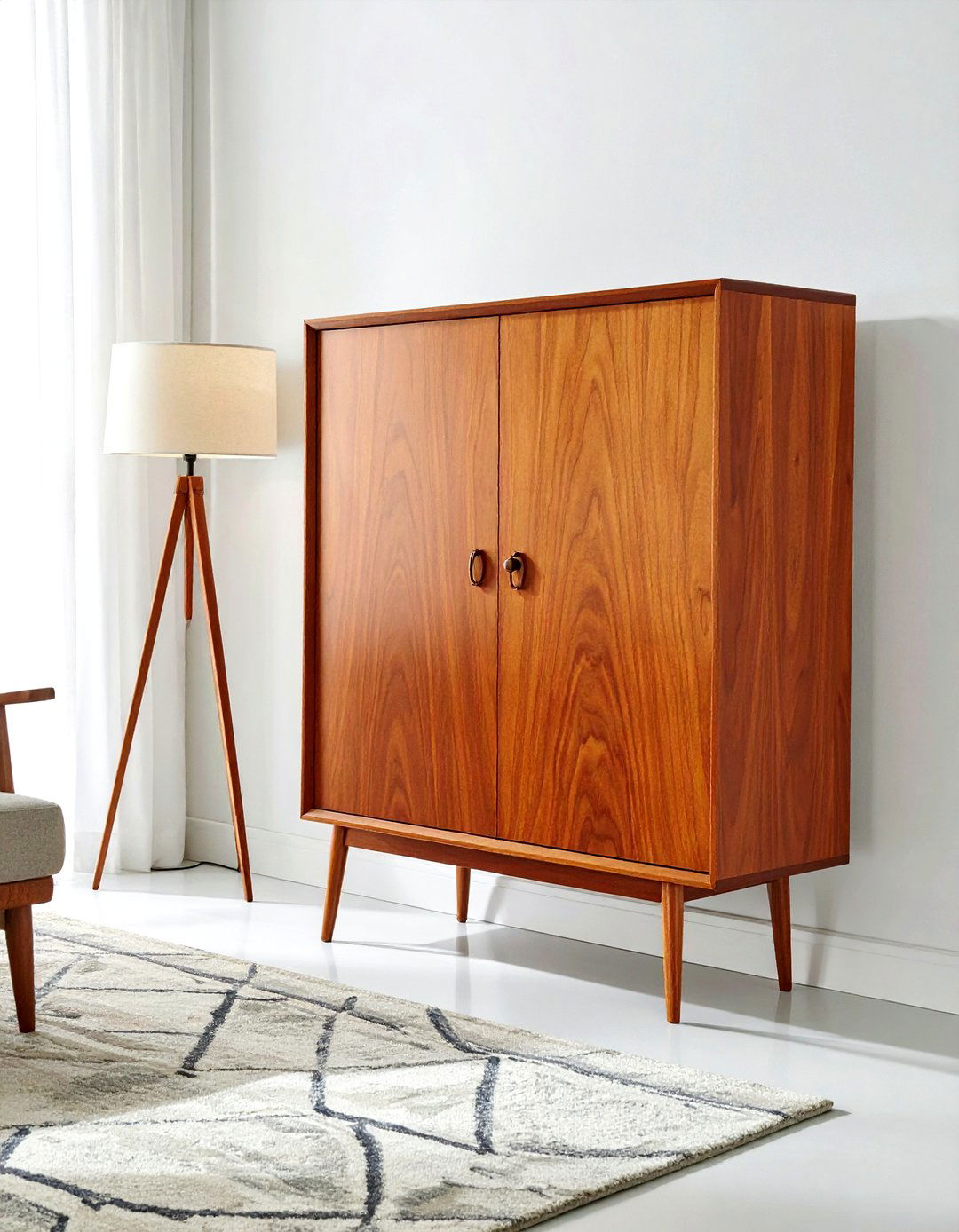 Mid century modern armoire - 30 armoire decor ideas