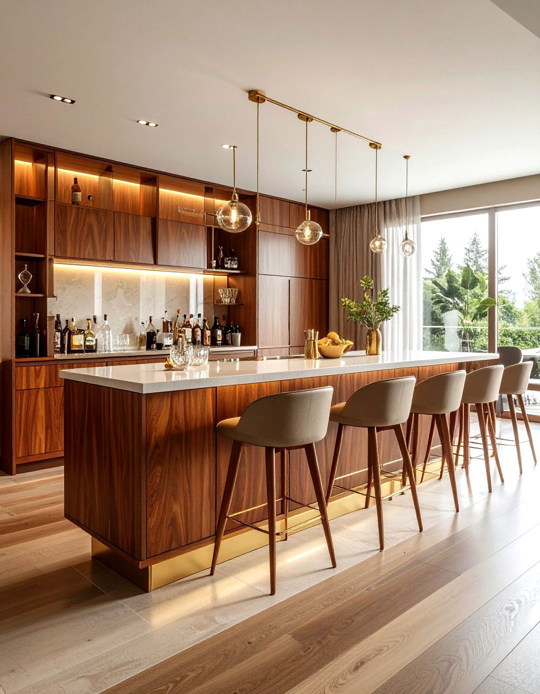 Mid century modern bar cabinet - 30 dining room bar cabinet ideas