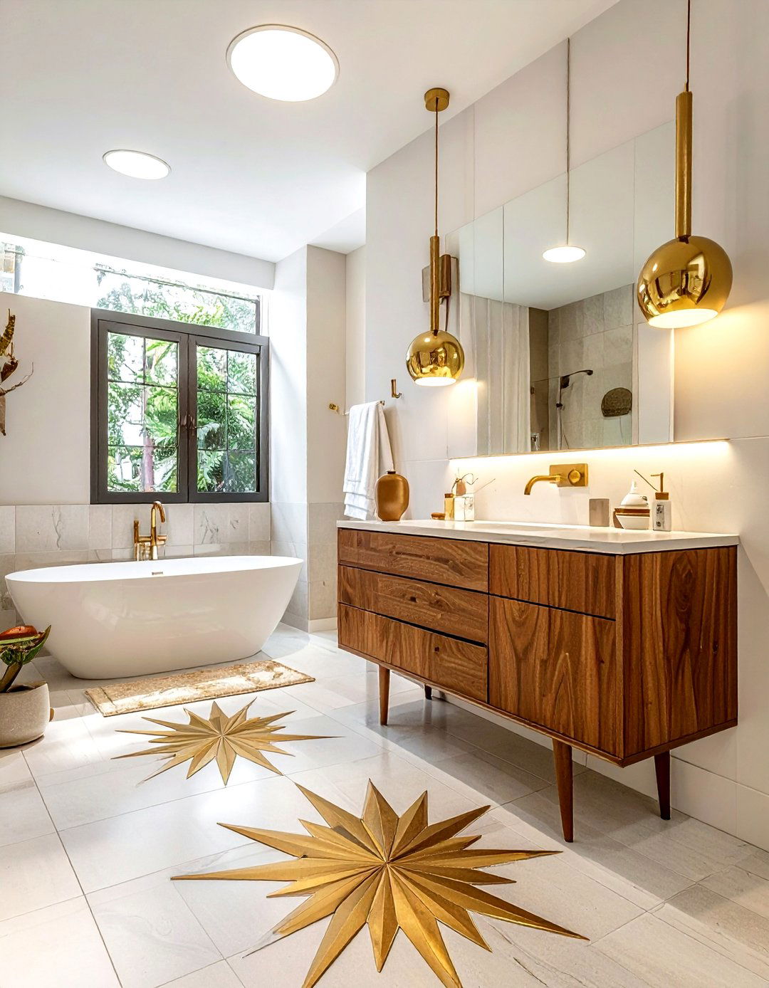 Mid century modern bathroom - 30 modern bathroom ideas