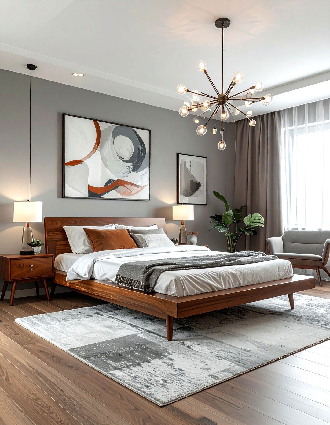 Mid century modern bedroom - 30 period home bedroom ideas