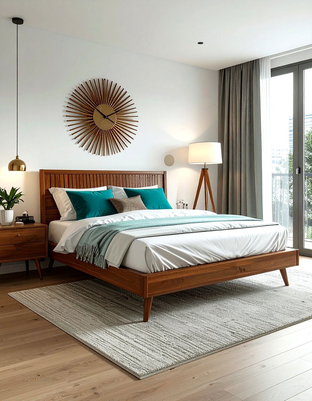 Mid century modern bedroom - 30 townhouse bedroom ideas