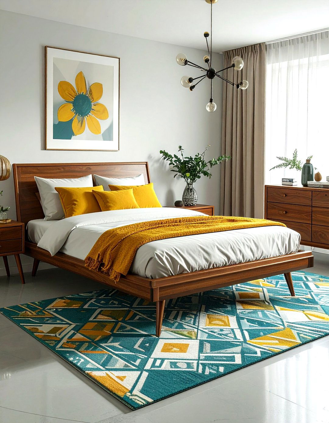 Mid century modern bedroom - 30 young adult bedroom ideas