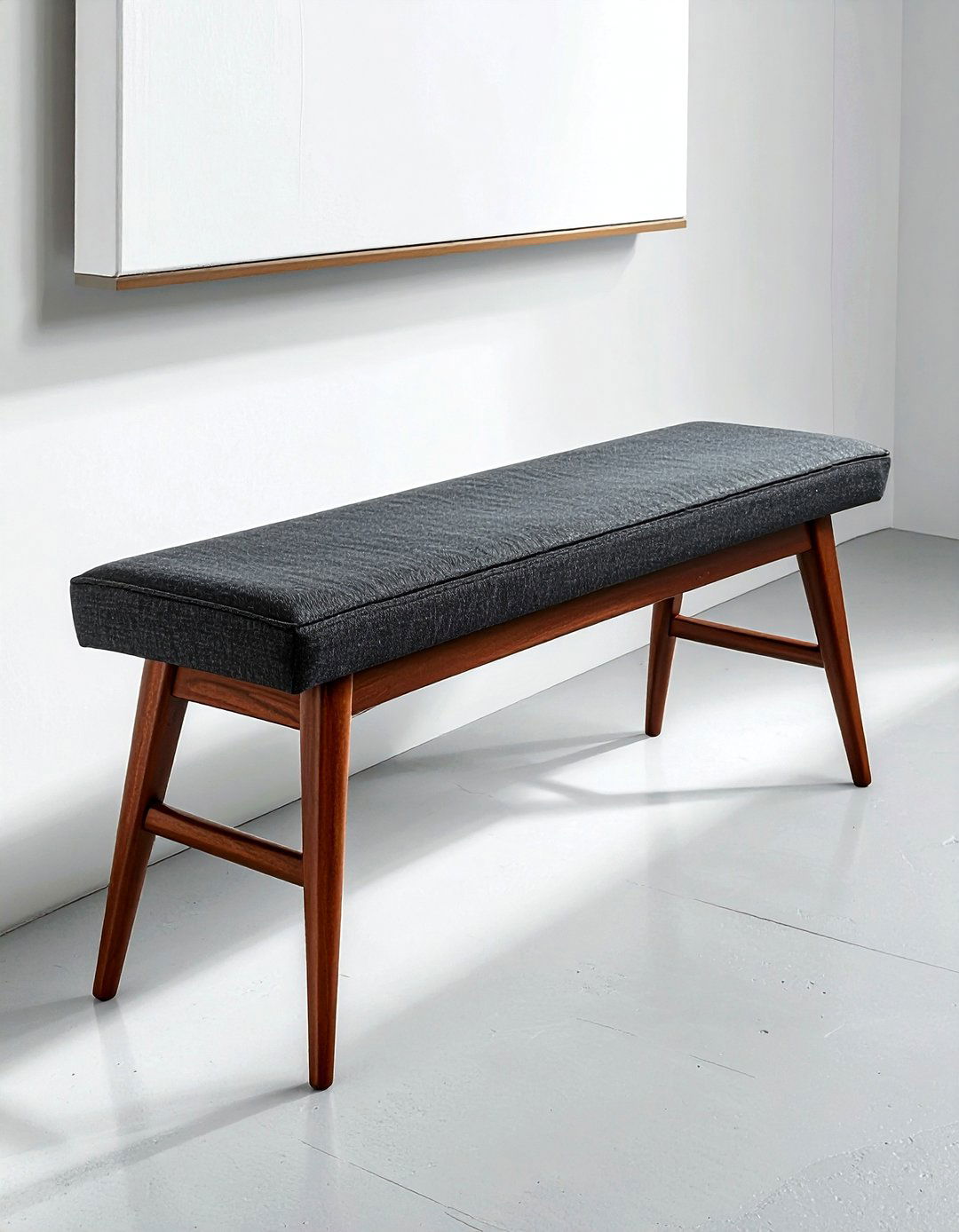 Mid century modern bench - 30 living room bench seat ideas