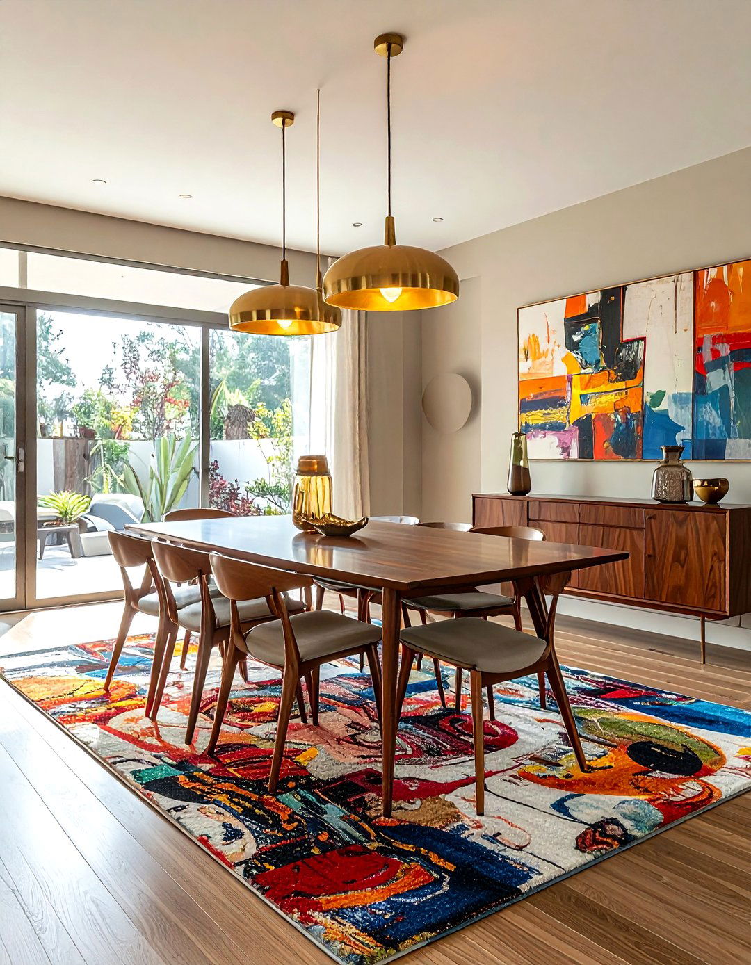 Mid century modern brass lighting - 30 brass chandelier dining room ideas