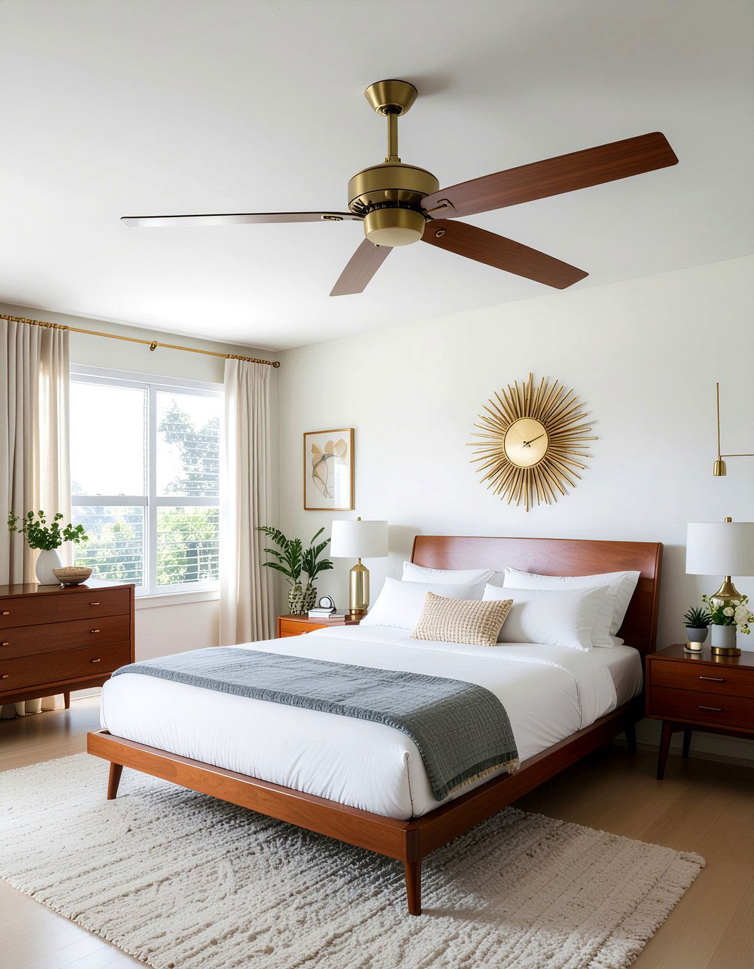 Mid century modern ceiling fan - 30 bedroom ceiling fans