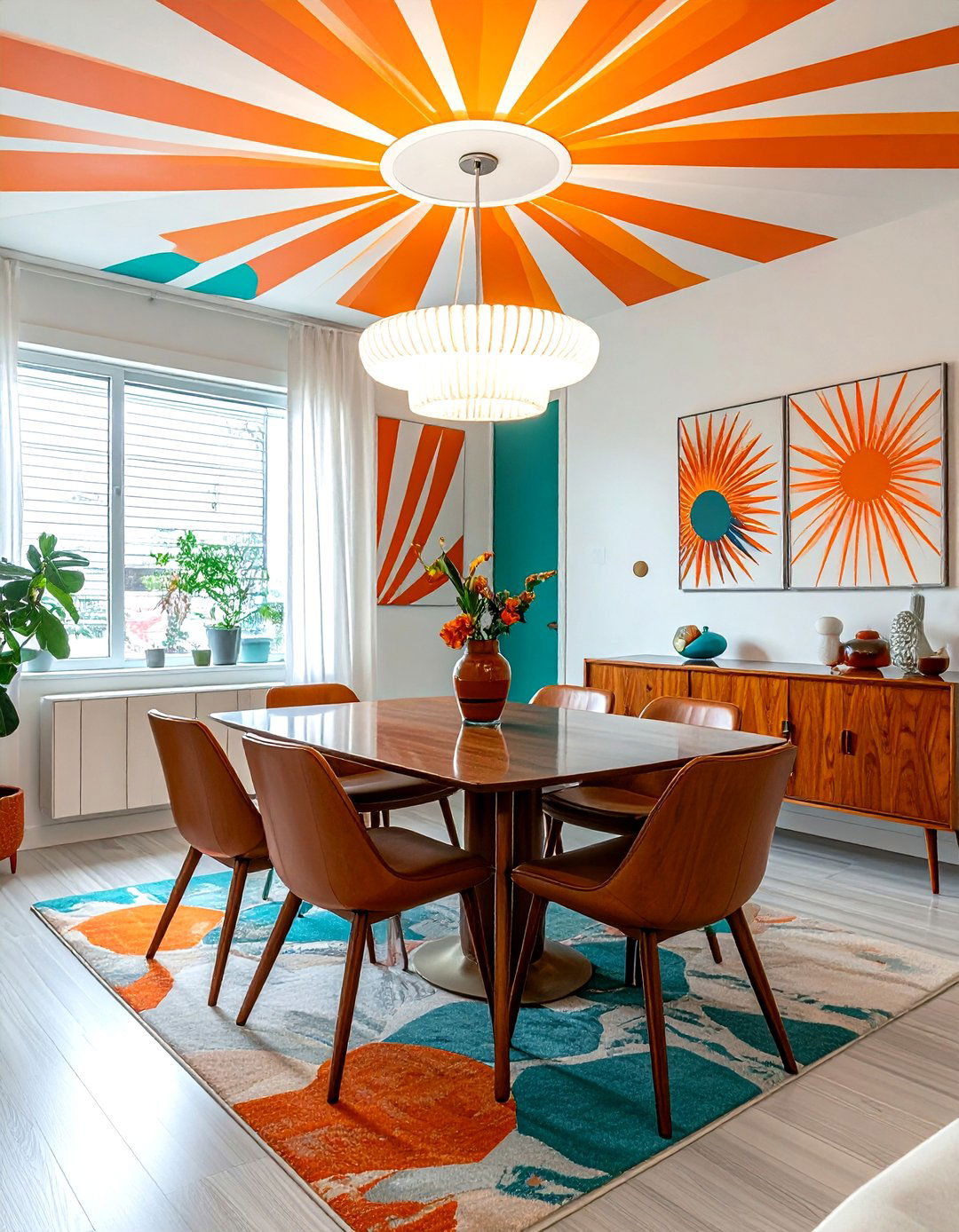 Mid century modern ceiling wallpaper - 30 ceiling wallpaper ideas
