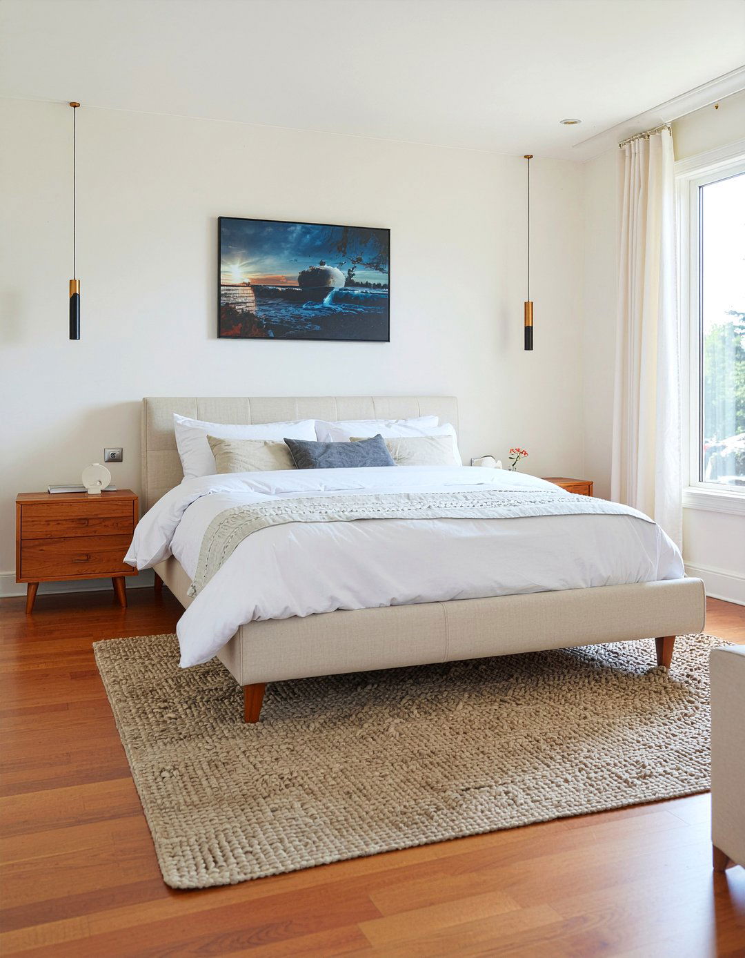 Mid century modern cream bedroom - 30 cream bedroom ideas