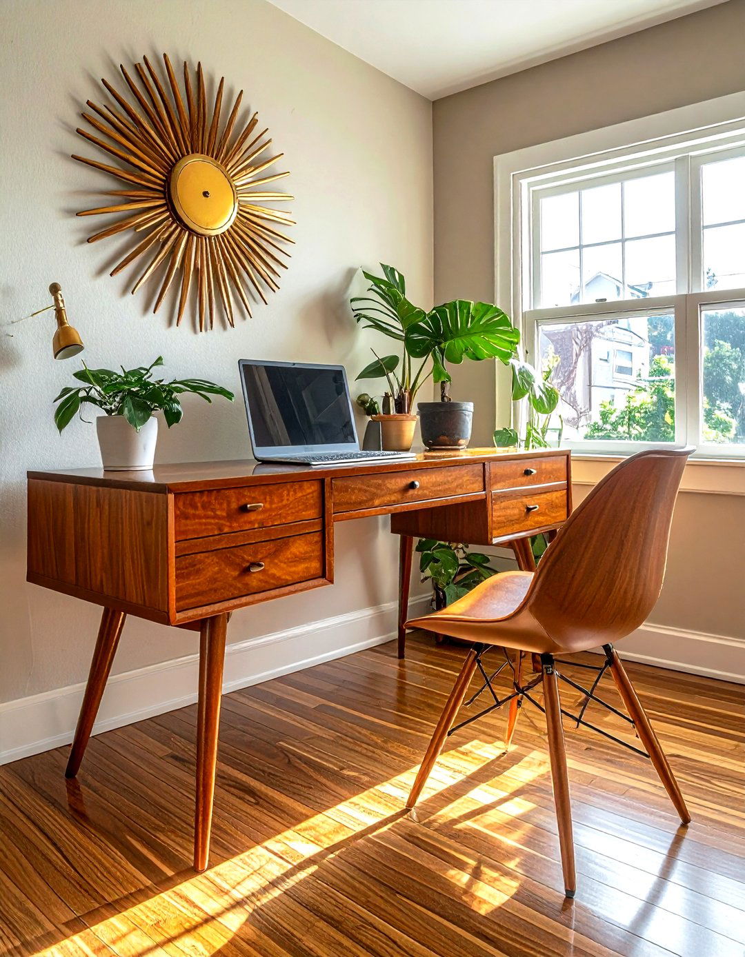 Mid century modern desk - 30 desk styling ideas