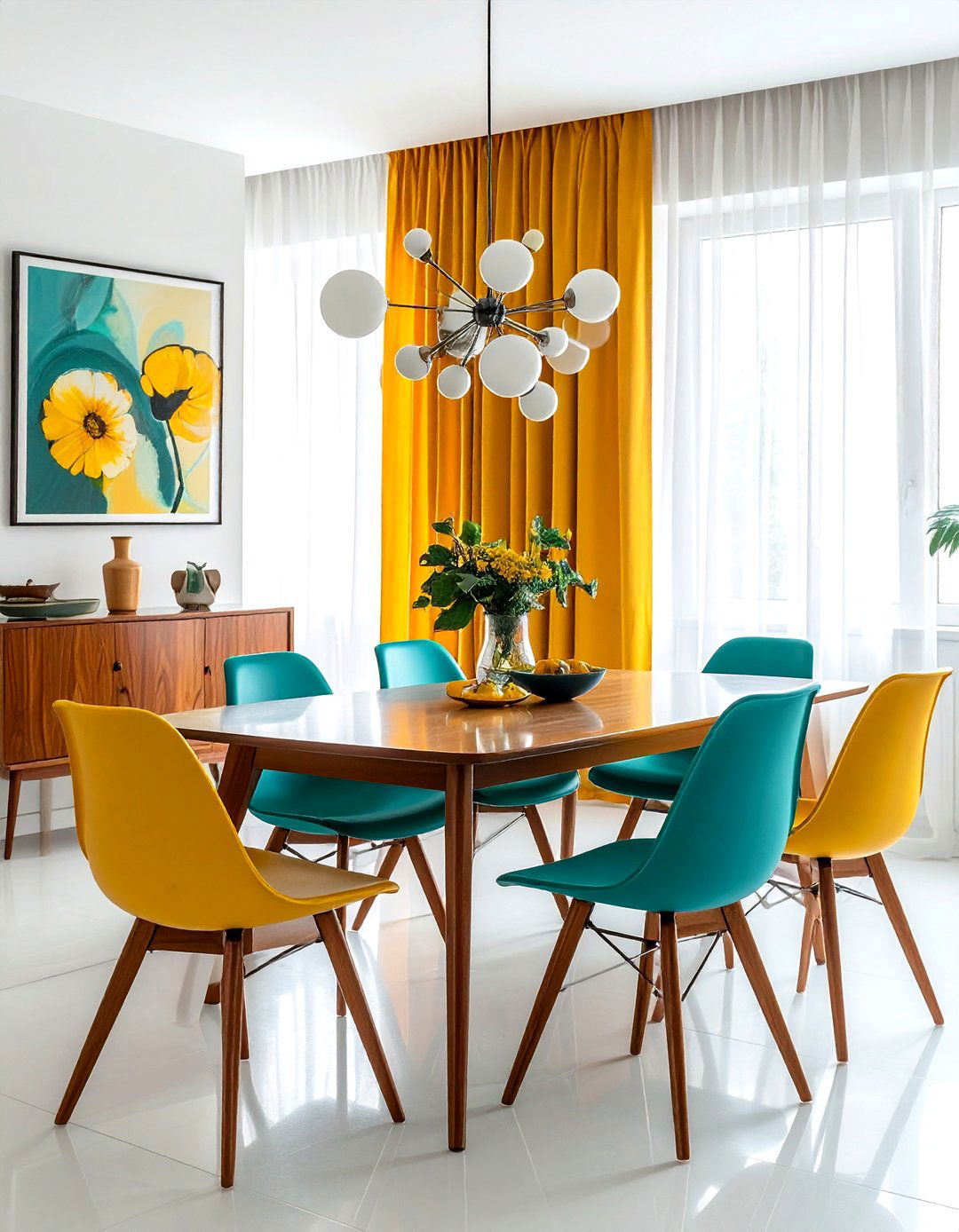 Mid century modern dining room - 30 unique decor ideas