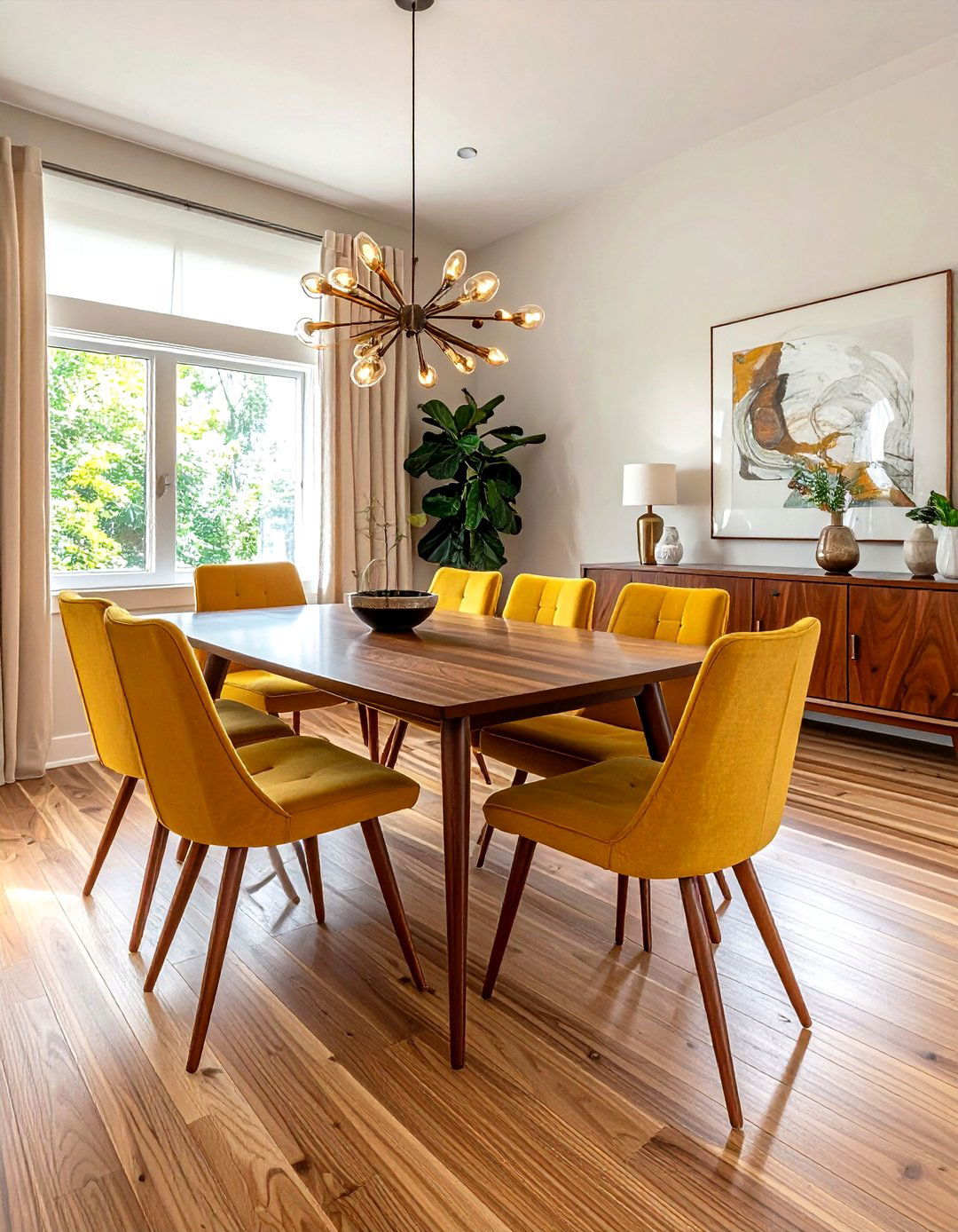 Mid century modern dining room - 30 viral dining room ideas