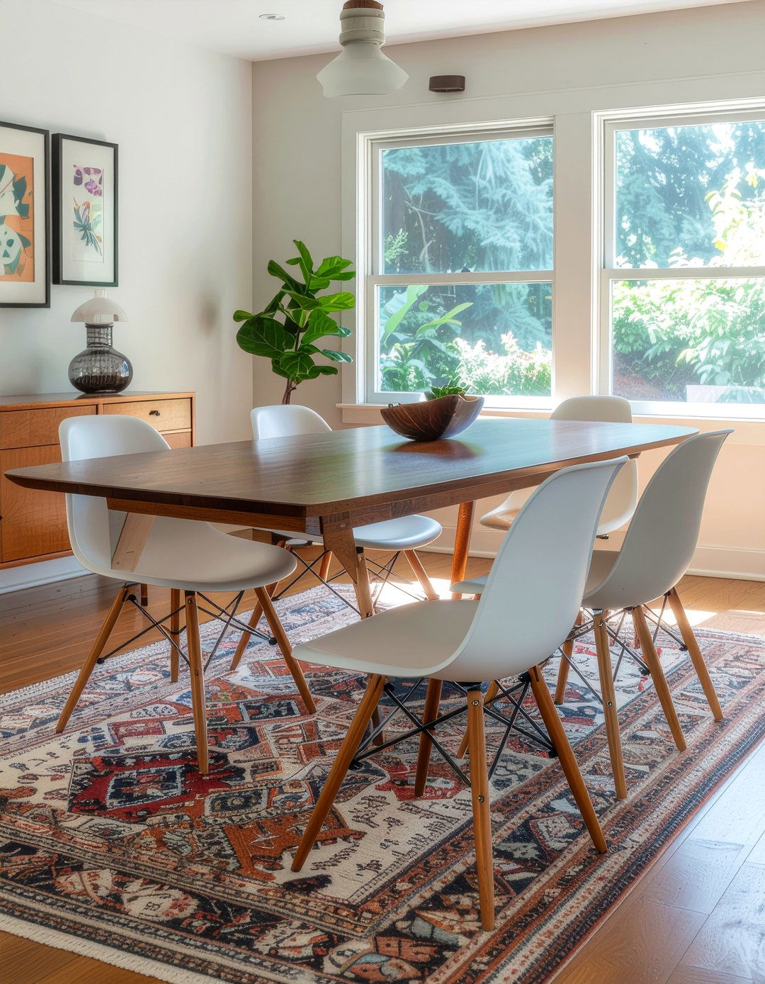 Mid century modern extendable dining table - 30 expandable dining room ideas