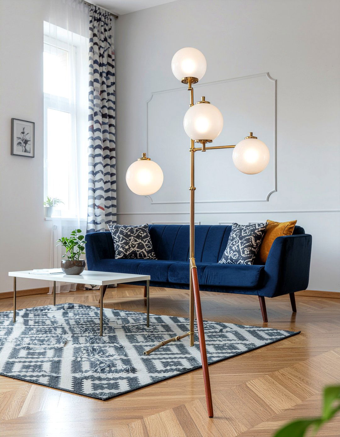 Mid century modern floor lamp - 30 living room floor lamps