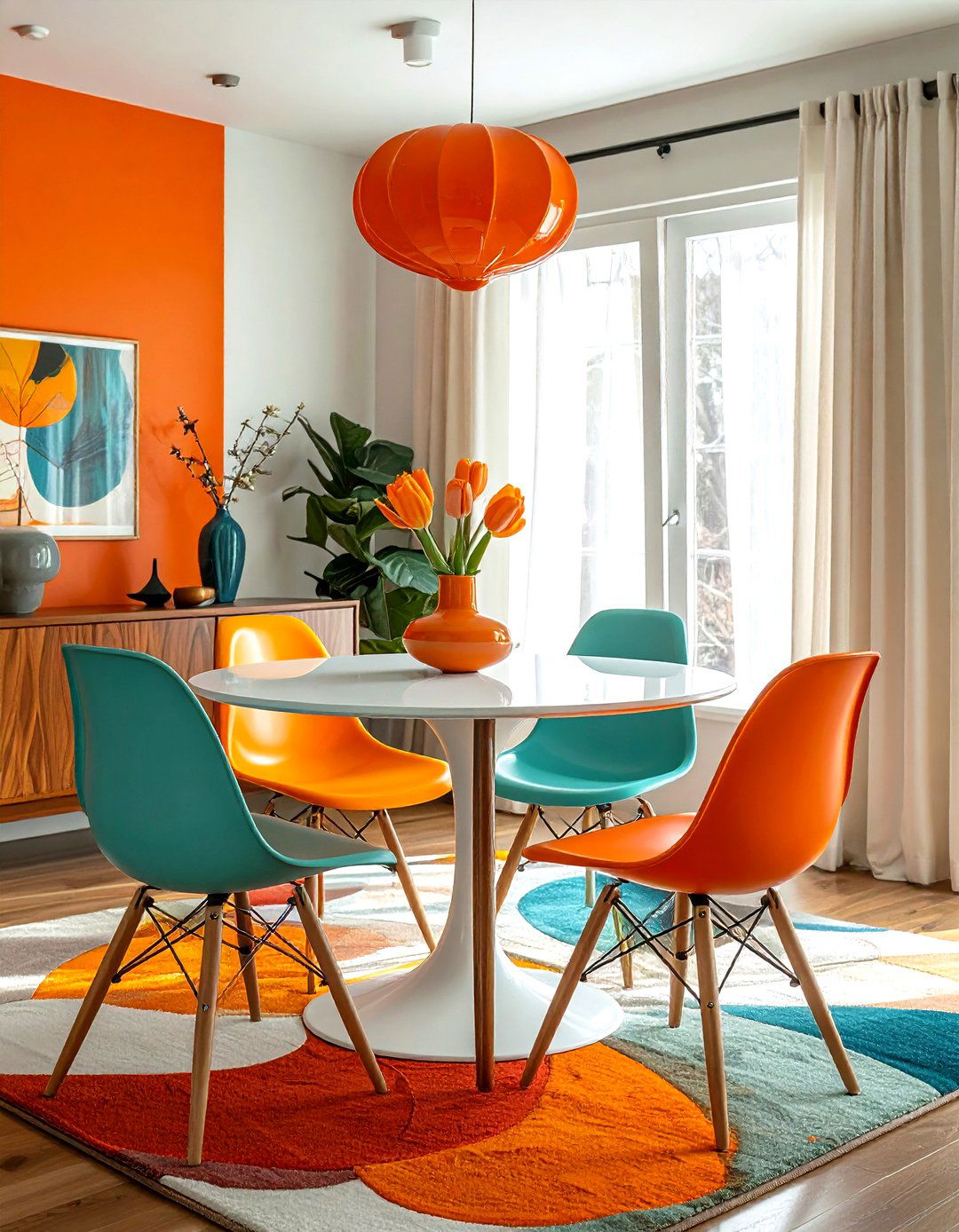 Mid century modern flush mount - 30 flush mount dining room light ideas