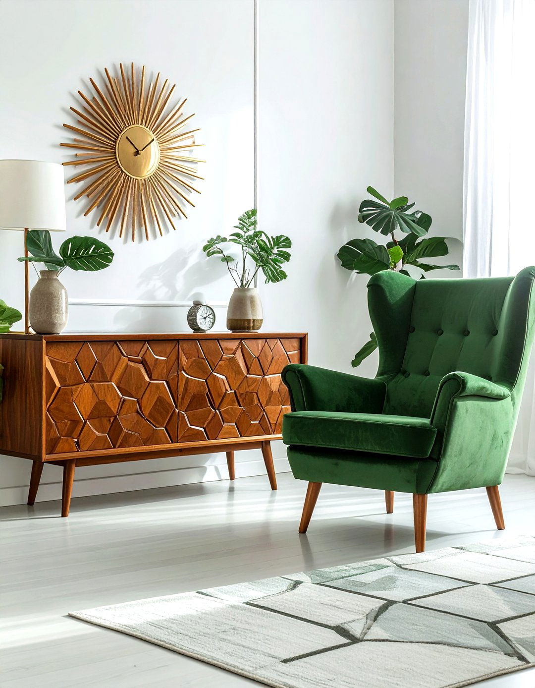 Mid century modern geometric furniture - 30 geometric pattern decor ideas