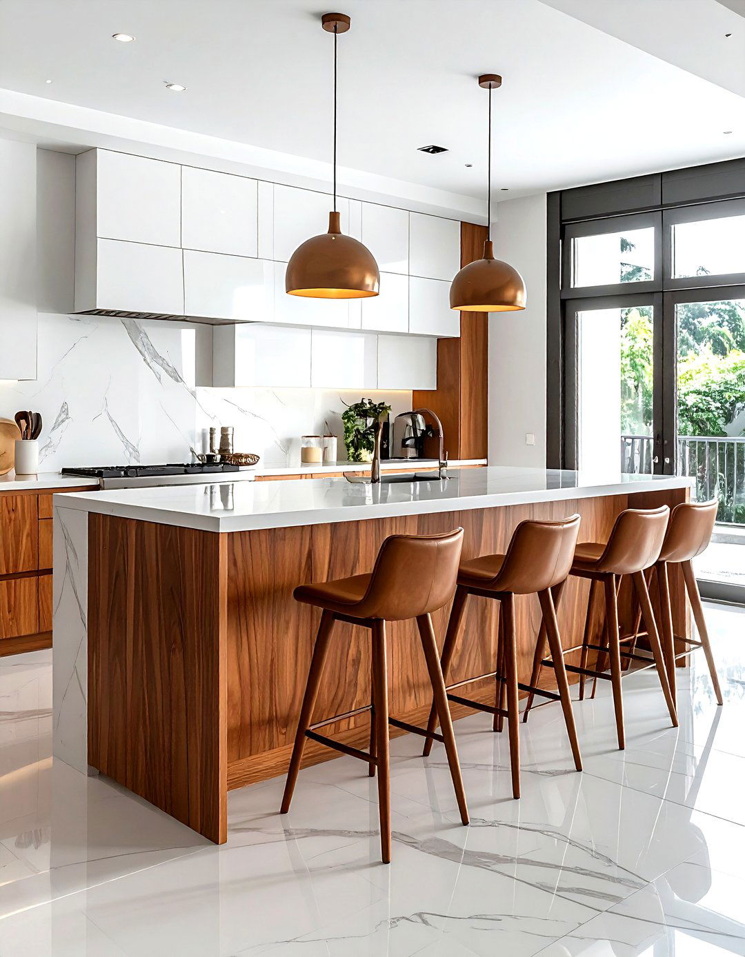 Mid century modern island - 30 mid-century modern kitchen ideas