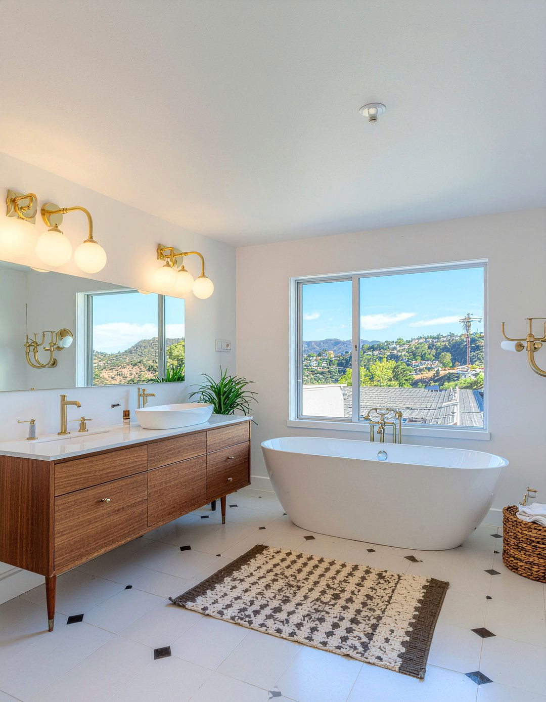 Mid century modern lighting - 30 bathroom lighting statement ideas