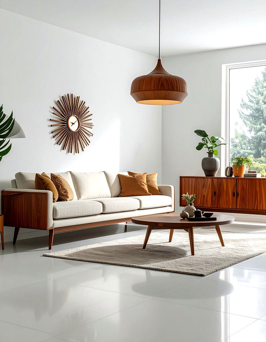 Mid century modern living room - 30 living room staging ideas