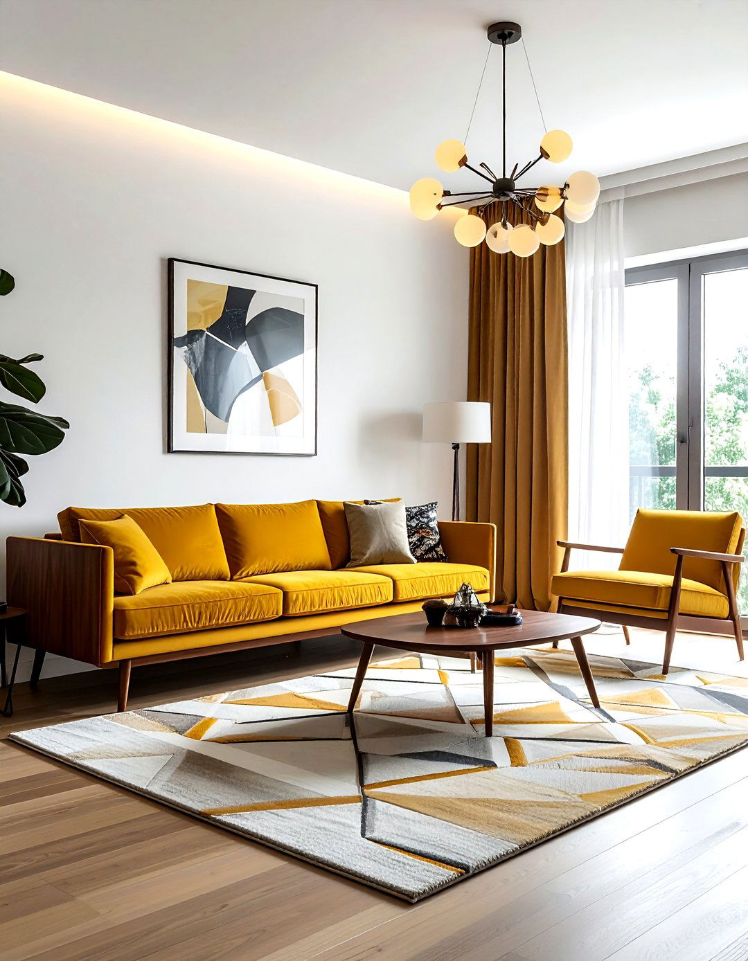 Mid century modern living room - 30 vintage home decor ideas
