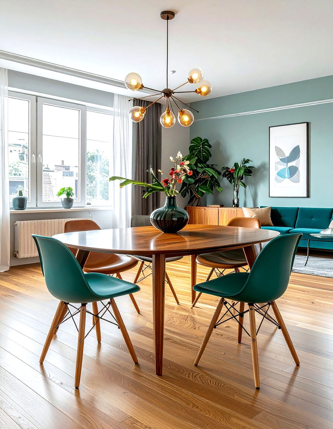 Mid century modern loft dining - 30 loft dining room ideas