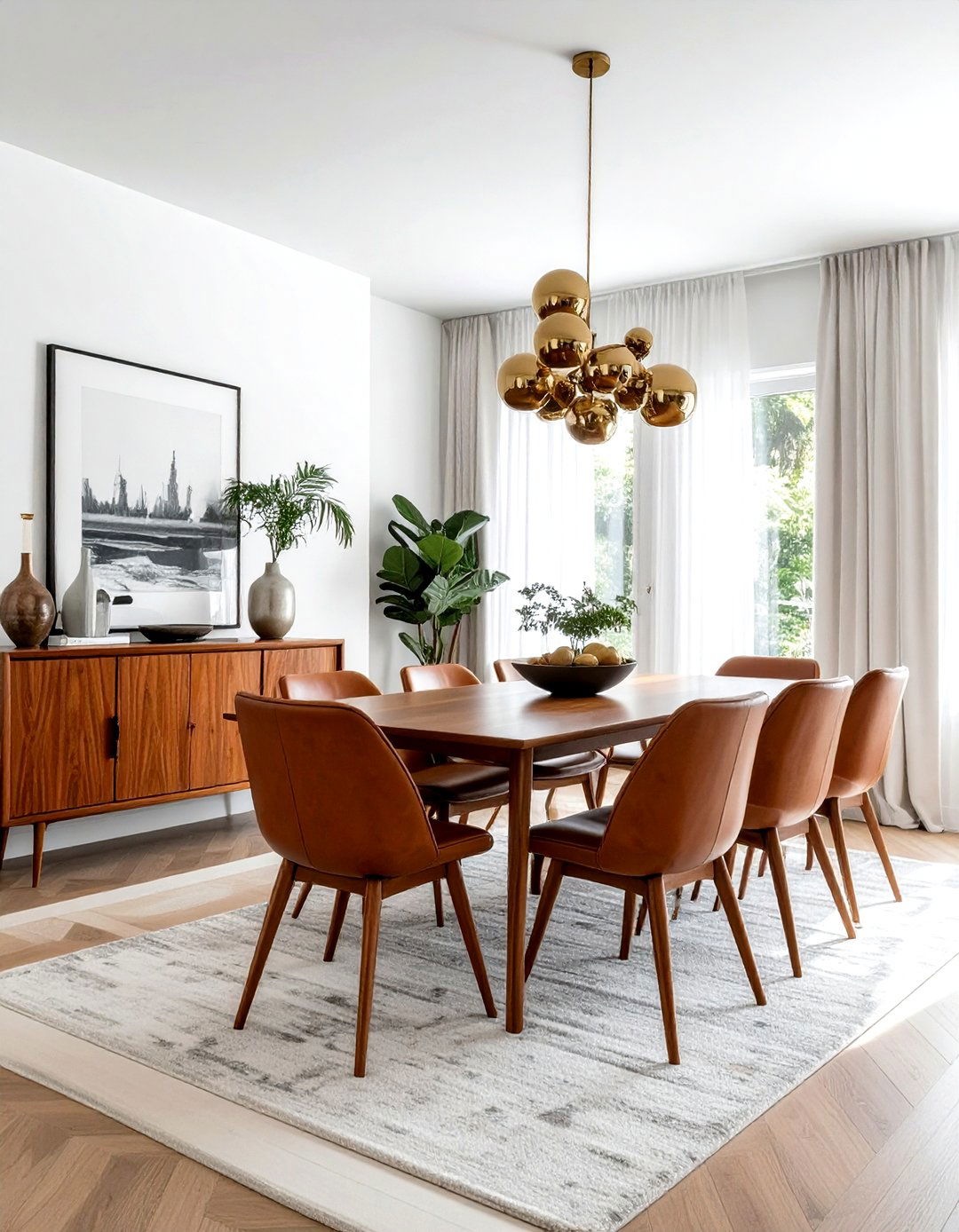 Mid century modern luxury dining room - 30 luxurious dining room ideas