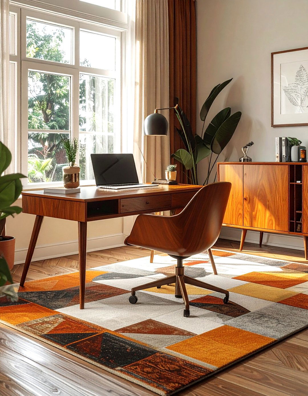 Mid century modern office - 30 home office decor ideas