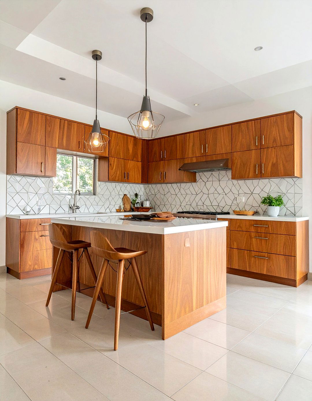 Mid century modern open plan kitchen - 30 open plan kitchen ideas