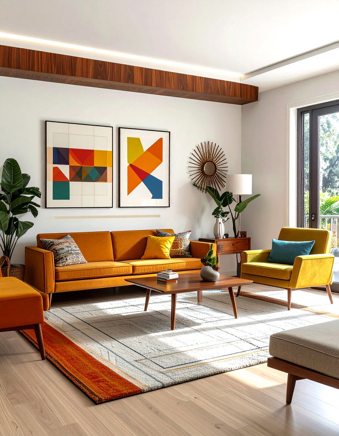 Mid century modern picture rail - 30 living room picture rail ideas