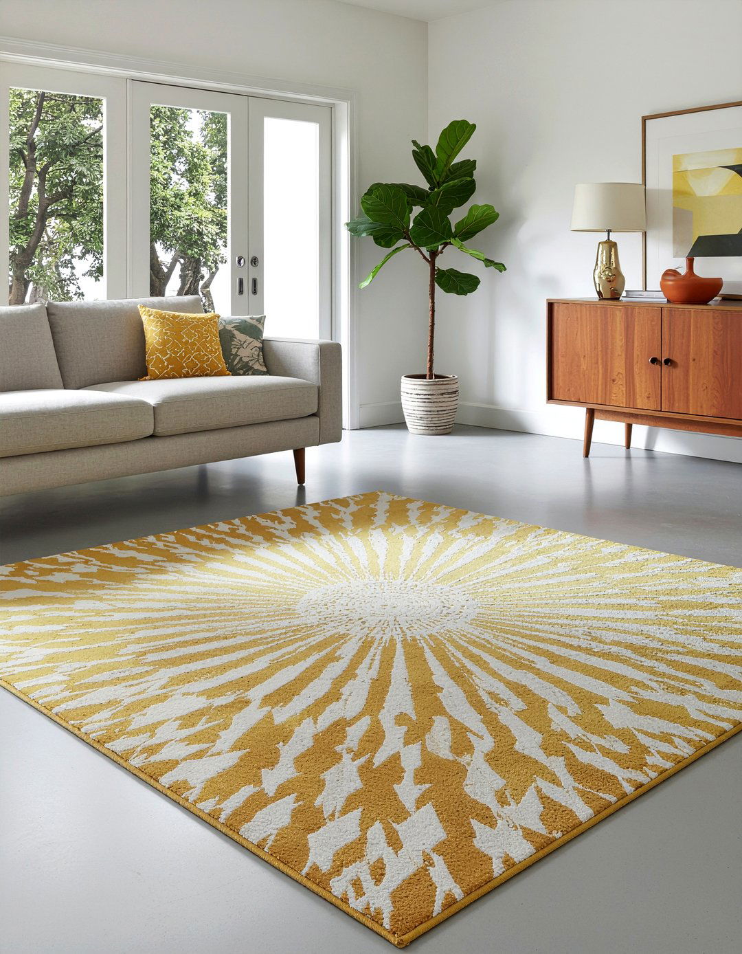 Mid century modern rug - 30 living room rugs