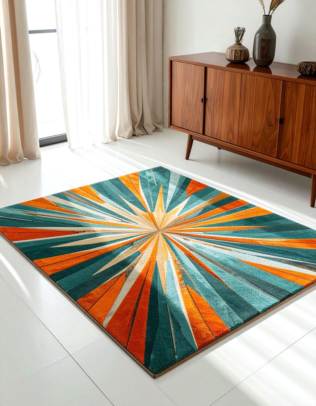 Mid century modern rug - 30 patterned rug ideas