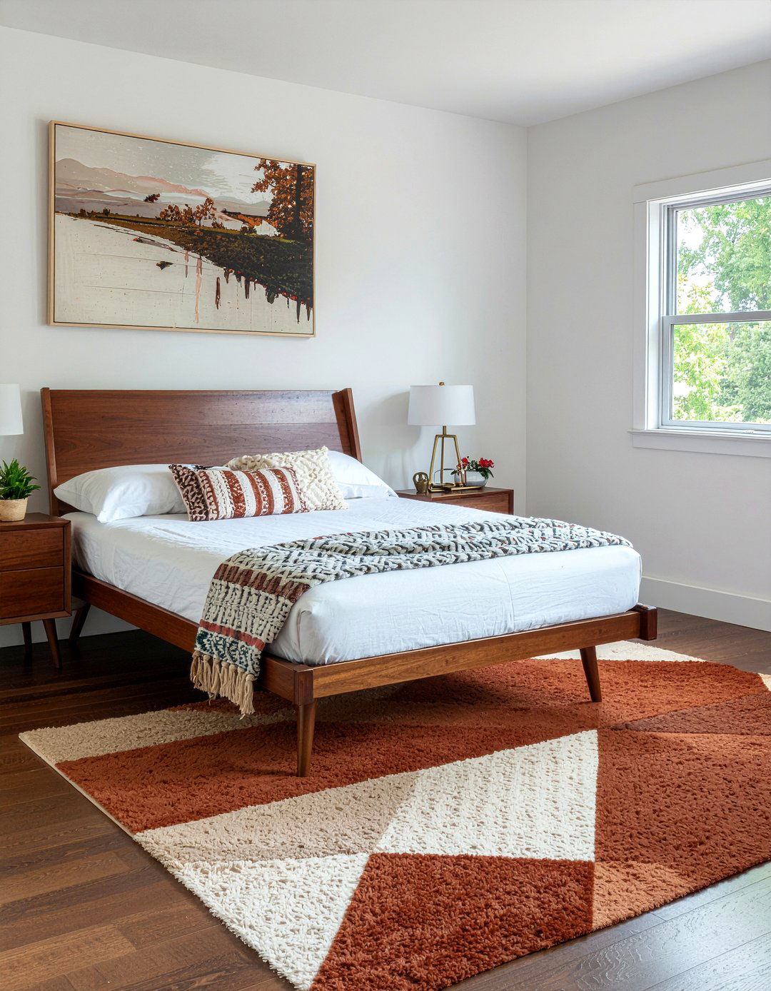 Mid century modern rust bedroom - 30 rust bedroom ideas