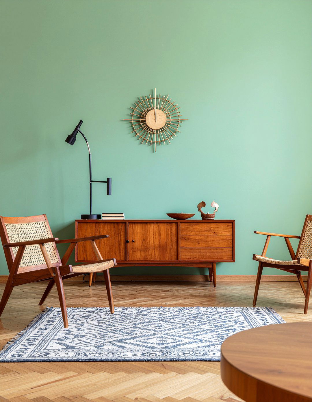 Mid century modern sage green living room - 30 living room sage green walls