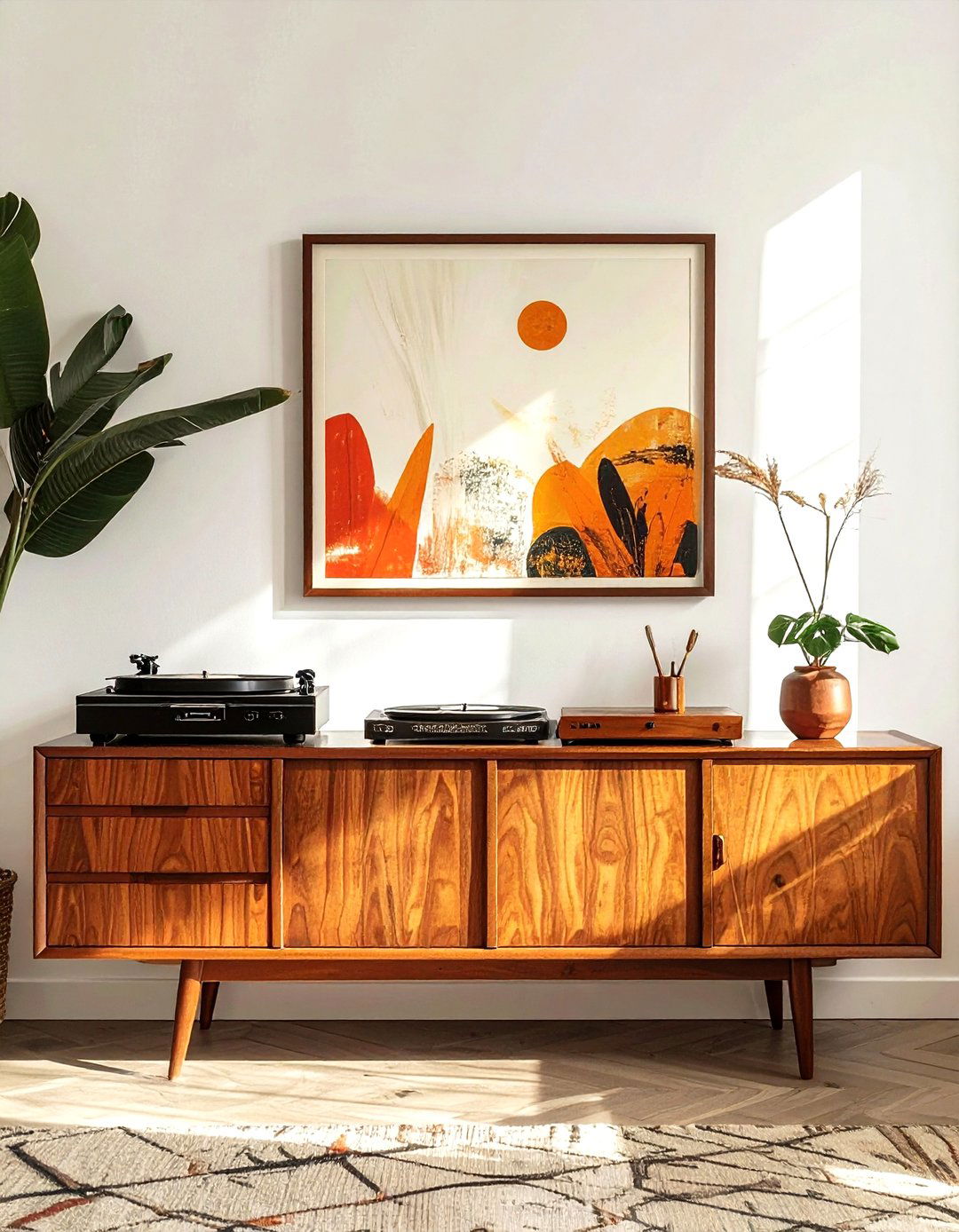 Mid century modern sideboard - 30 living room mid-century furniture ideas