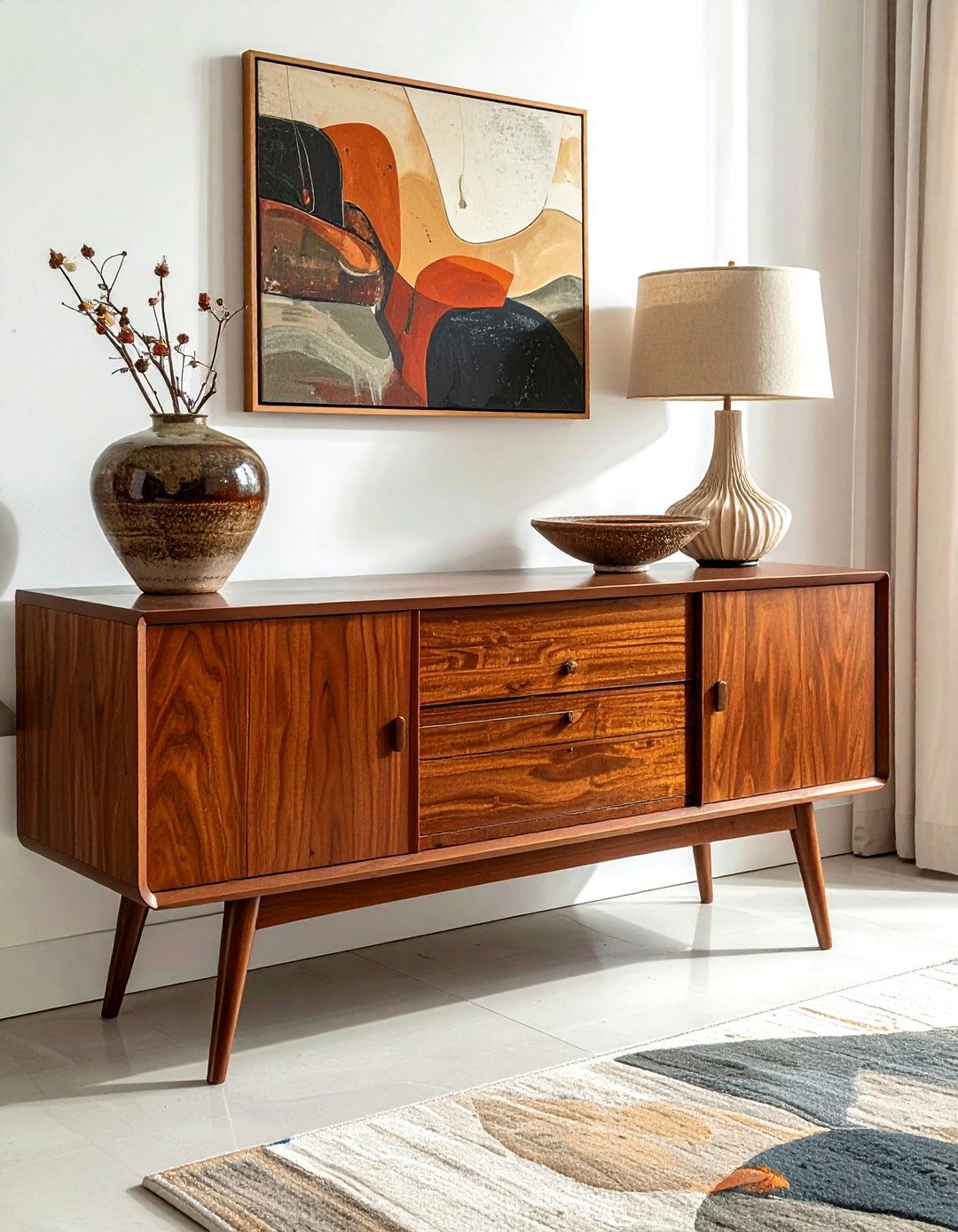 Mid century modern sideboard - 30 creative decor ideas