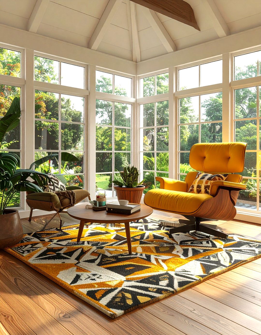 Mid century modern sunroom - 30 sunroom decor ideas