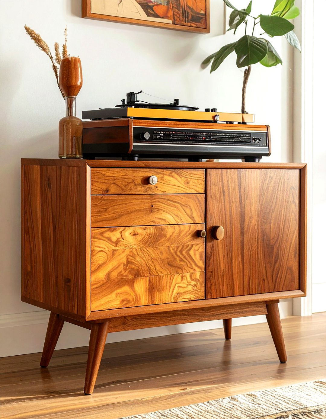 Mid century modern toy cabinet - 30 living room toy storage ideas