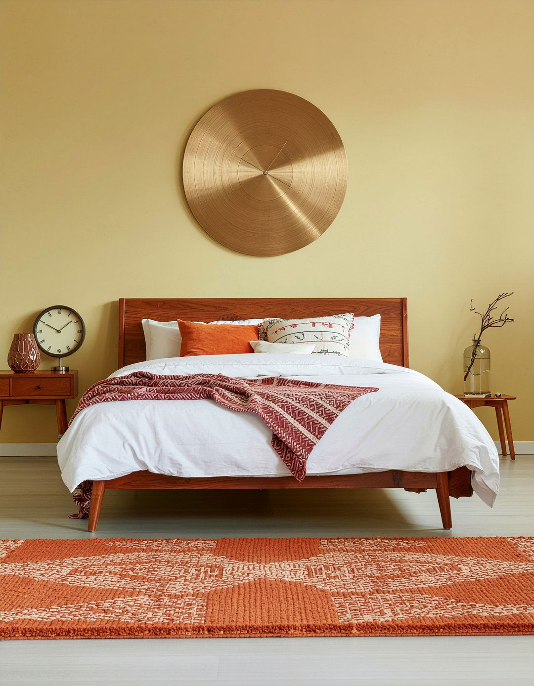 Mid century modern vinyl - 30 bedroom vinyl flooring ideas