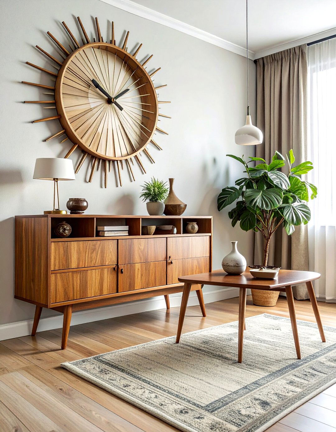 Mid century modern wall clock - 30 wall clock ideas