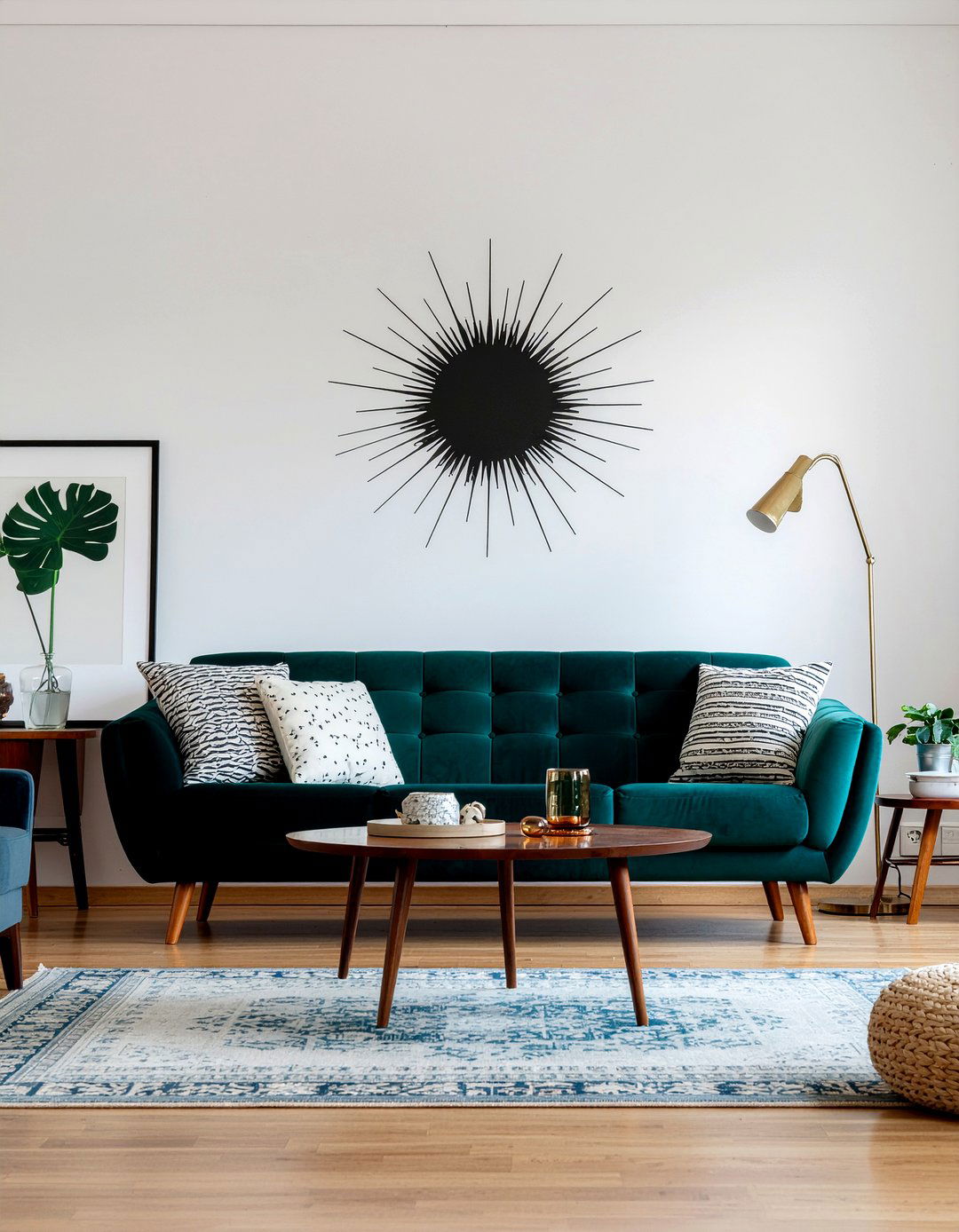 Mid century modern wall stencil - 30 living room wall stencils