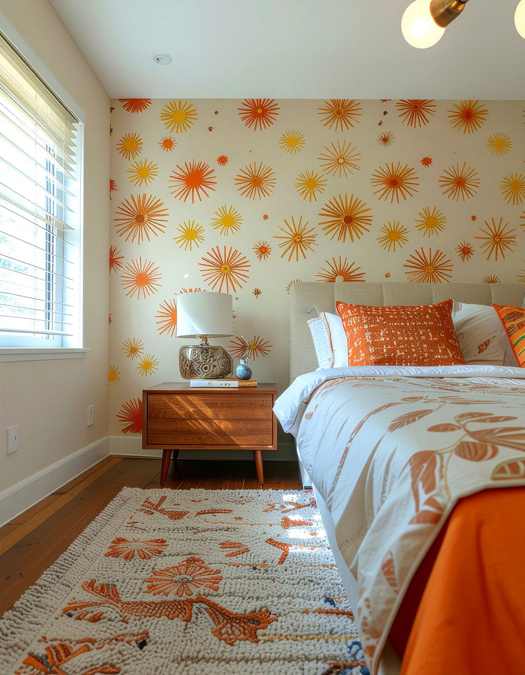 Mid century modern wallpaper - 30 bedroom peel and stick wallpapers