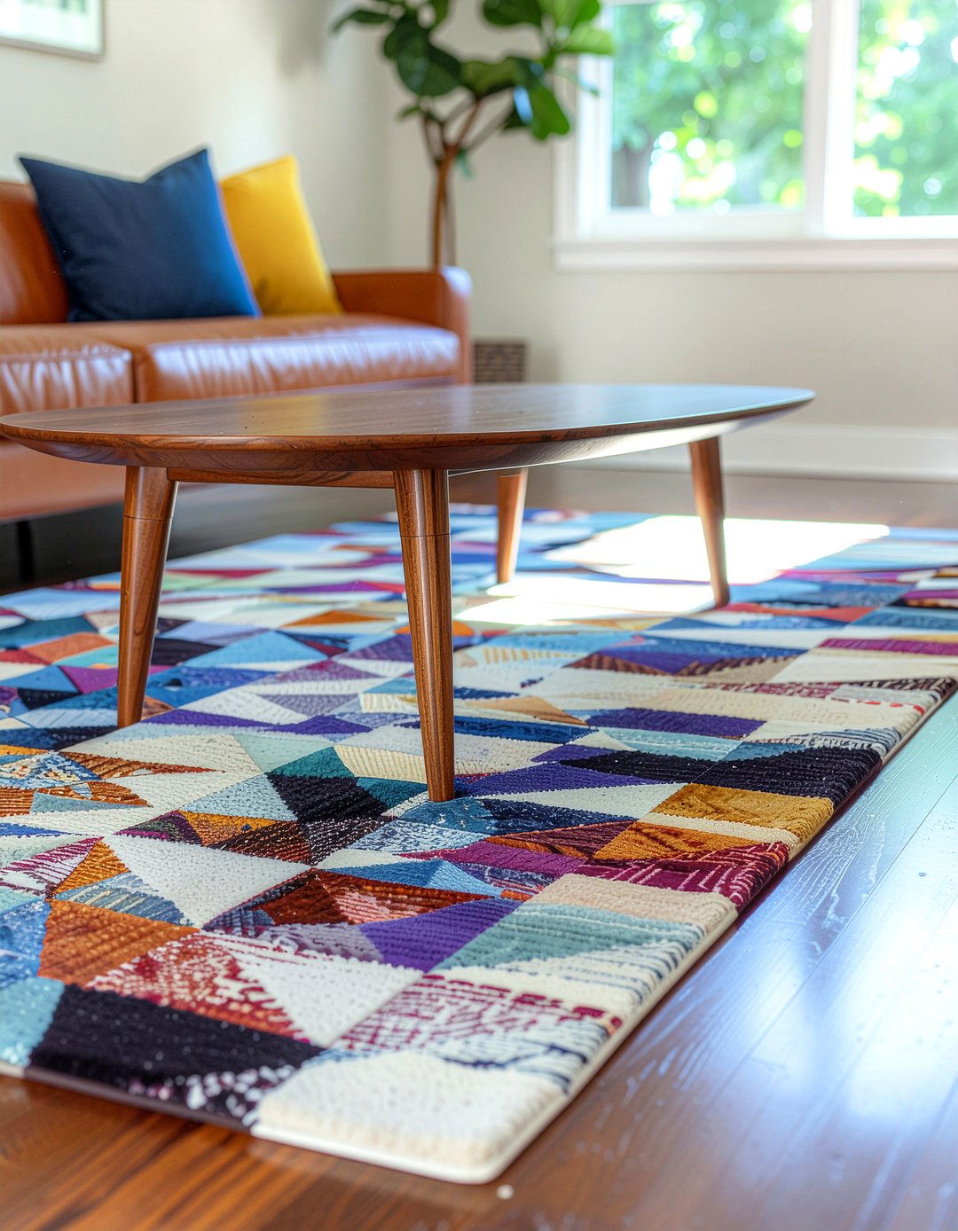 Mid century modern walnut coffee table - 30 living room round coffee tables