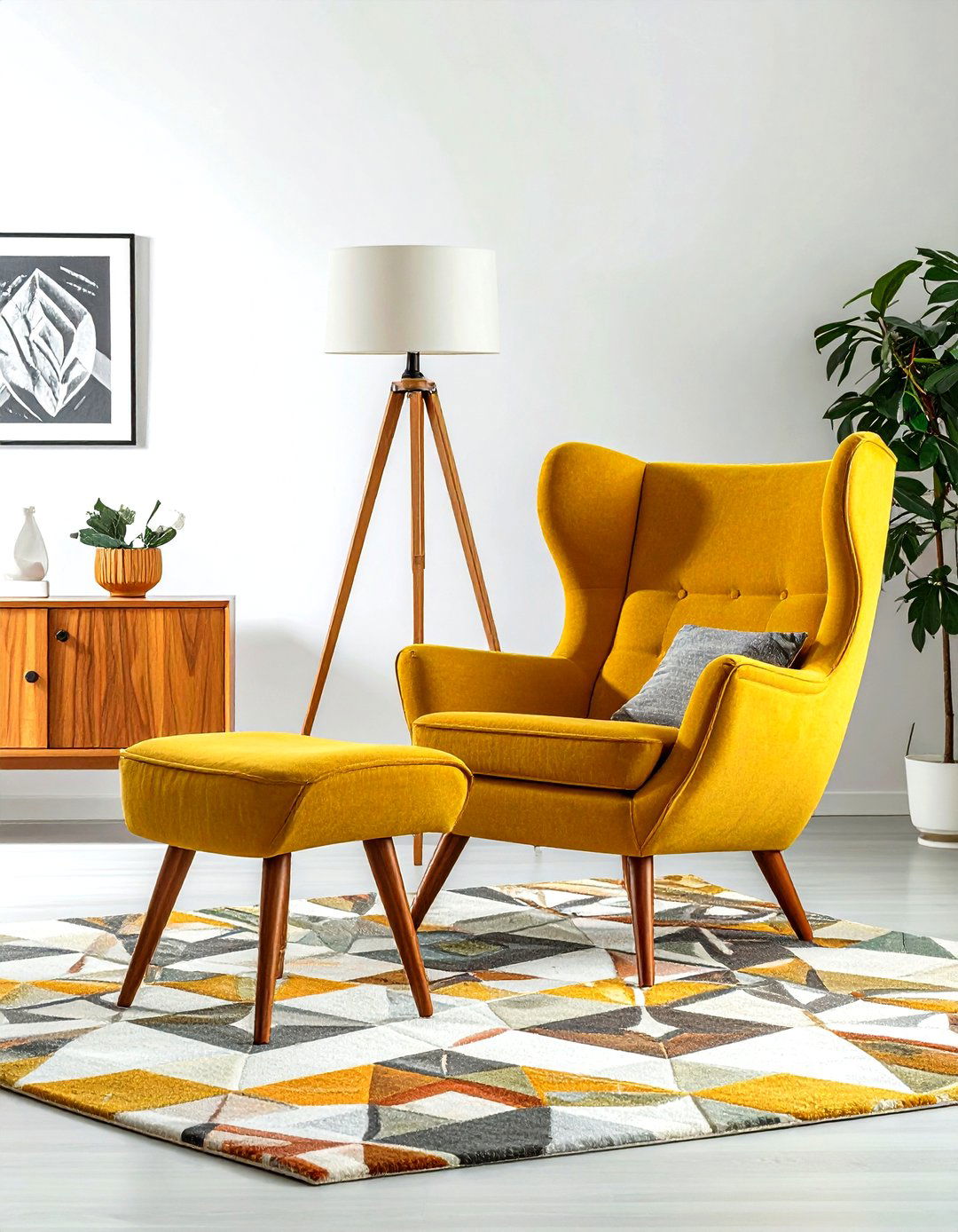 Mid century modern wingback chair - 30 living room wingback chairs