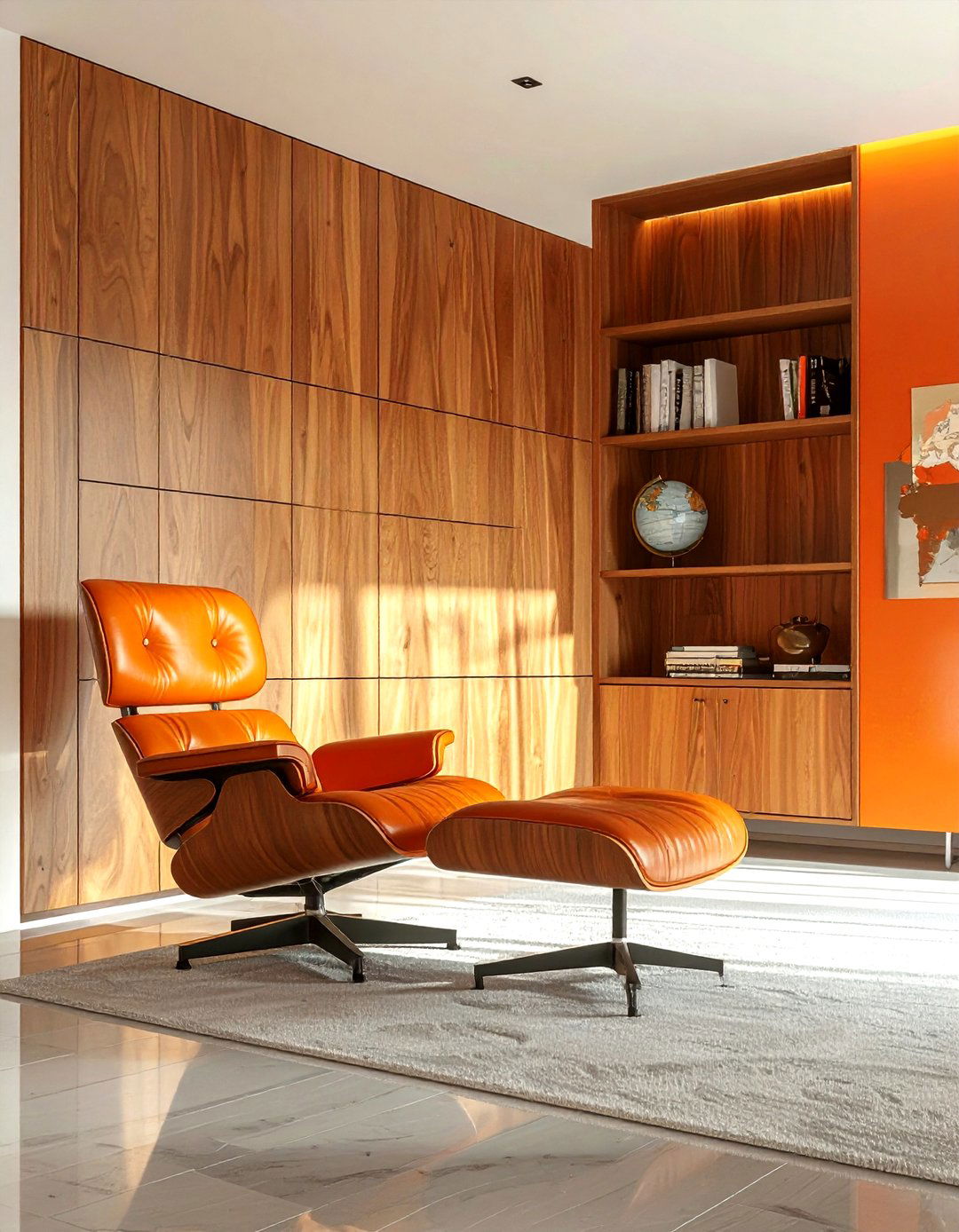 Mid century modern wood wall - 30 living room wood wall ideas