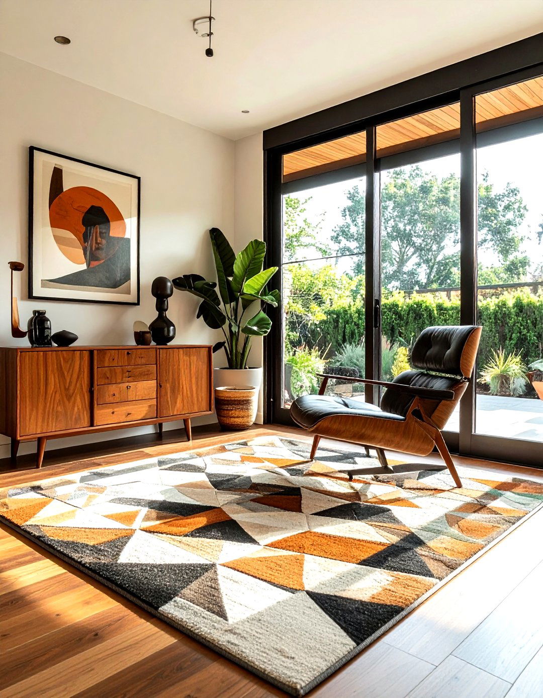 Mid century patio doors - 30 living room with patio doors