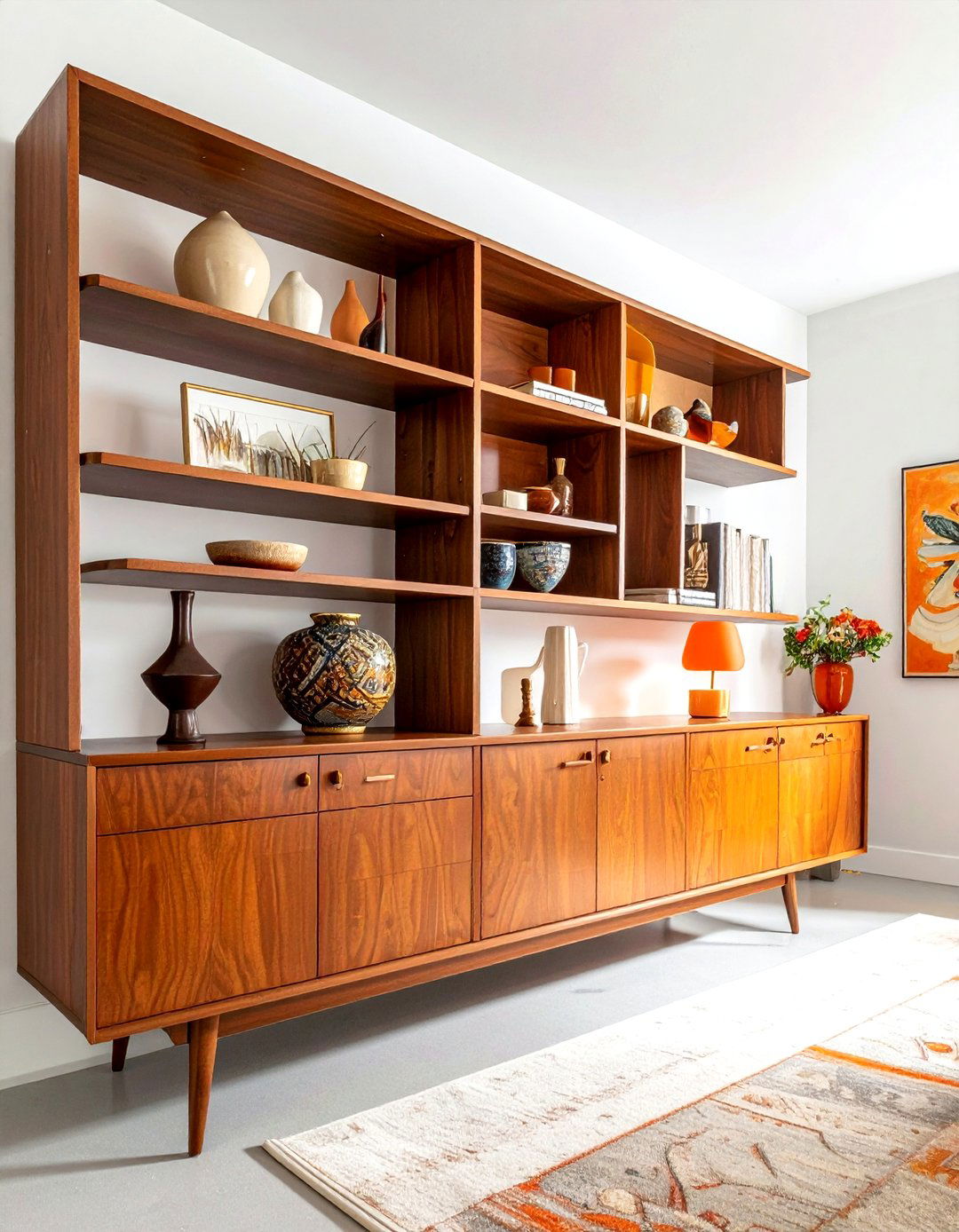 Mid century shelving - 30 built-in bookcase ideas