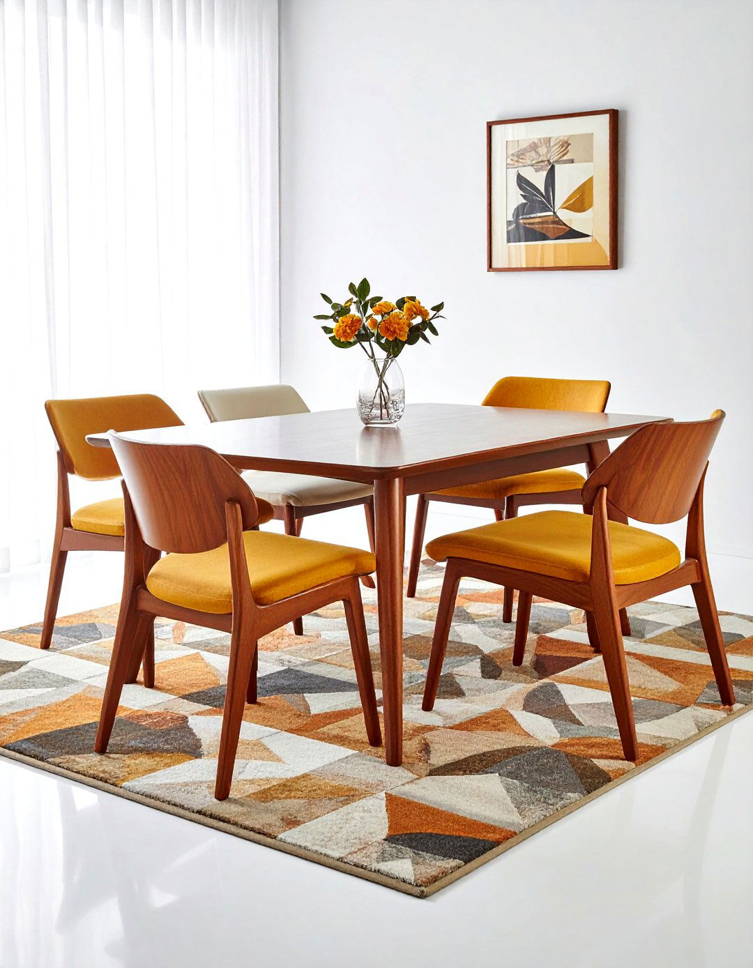 Mid century teak dining set - 30 vintage dining room ideas