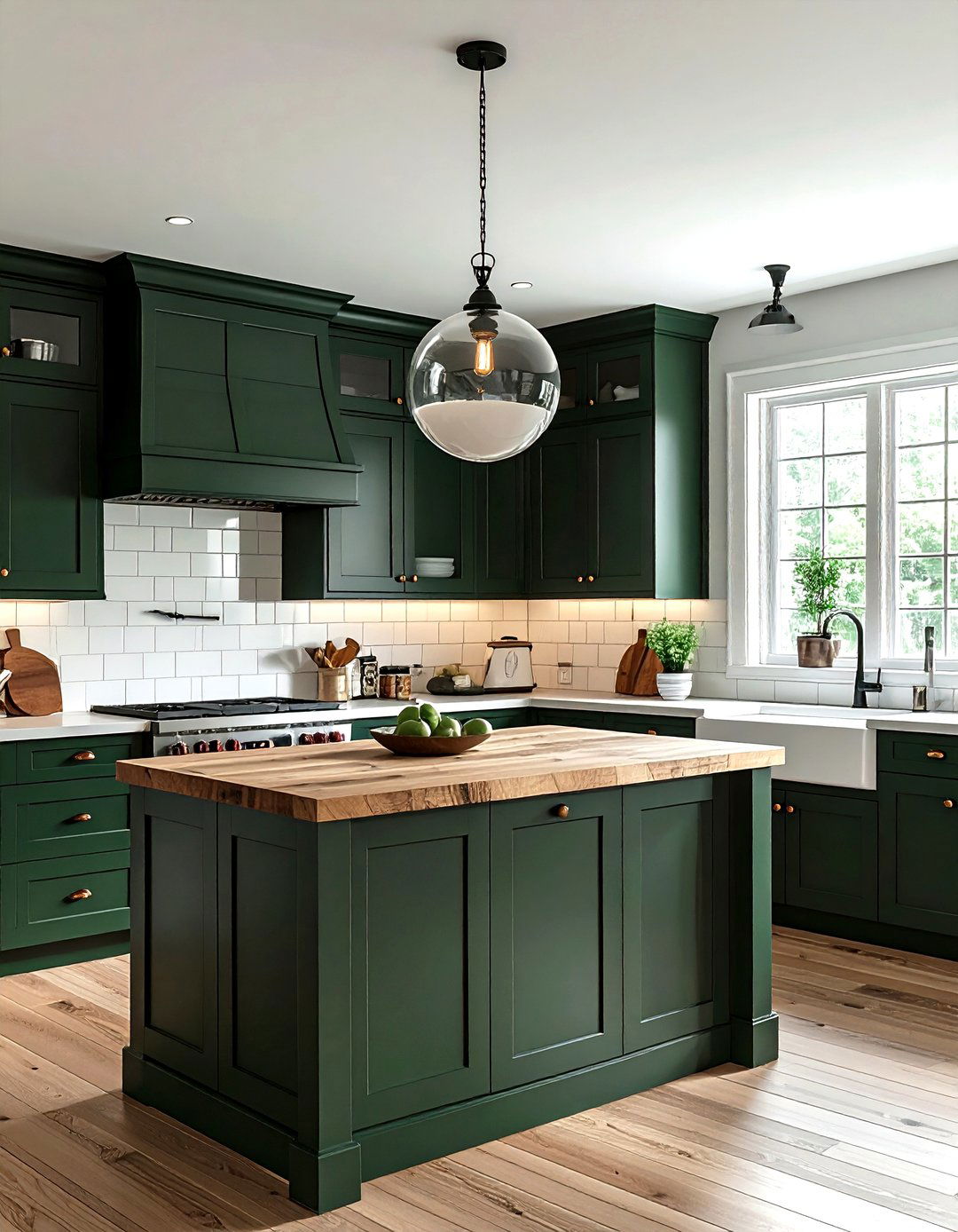 Milk Glass Kitchen Pendant - 30 globe pendant kitchen ideas