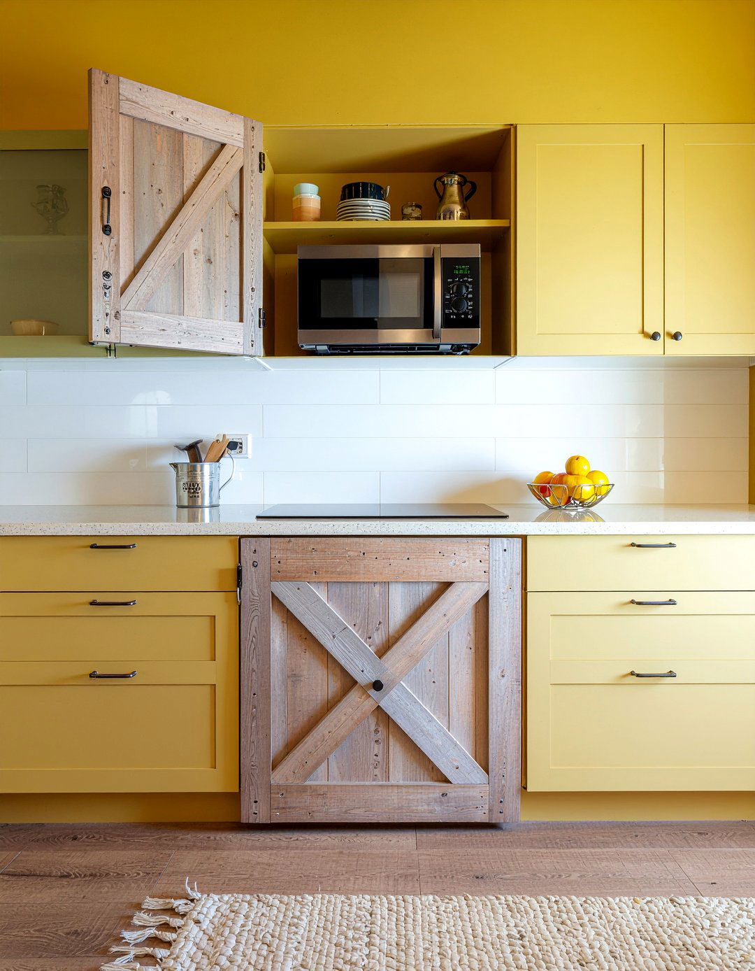 Mini Barn Door For Cabinets - 30 kitchen barn door ideas