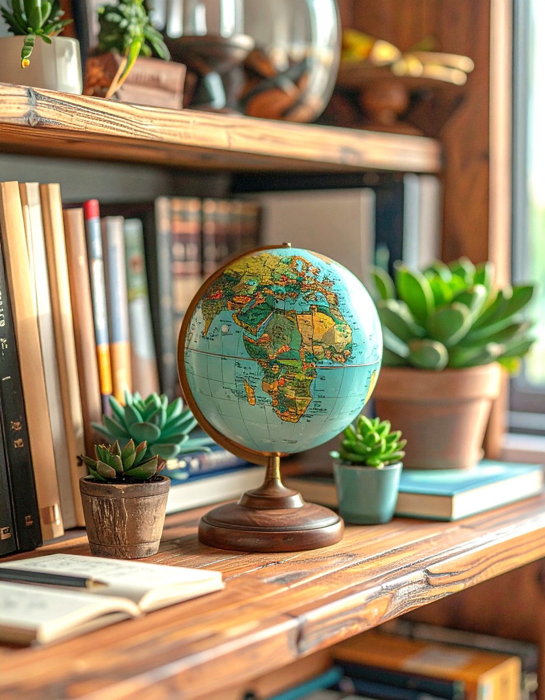 Mini Desk Globe - 30 decorative globe ideas