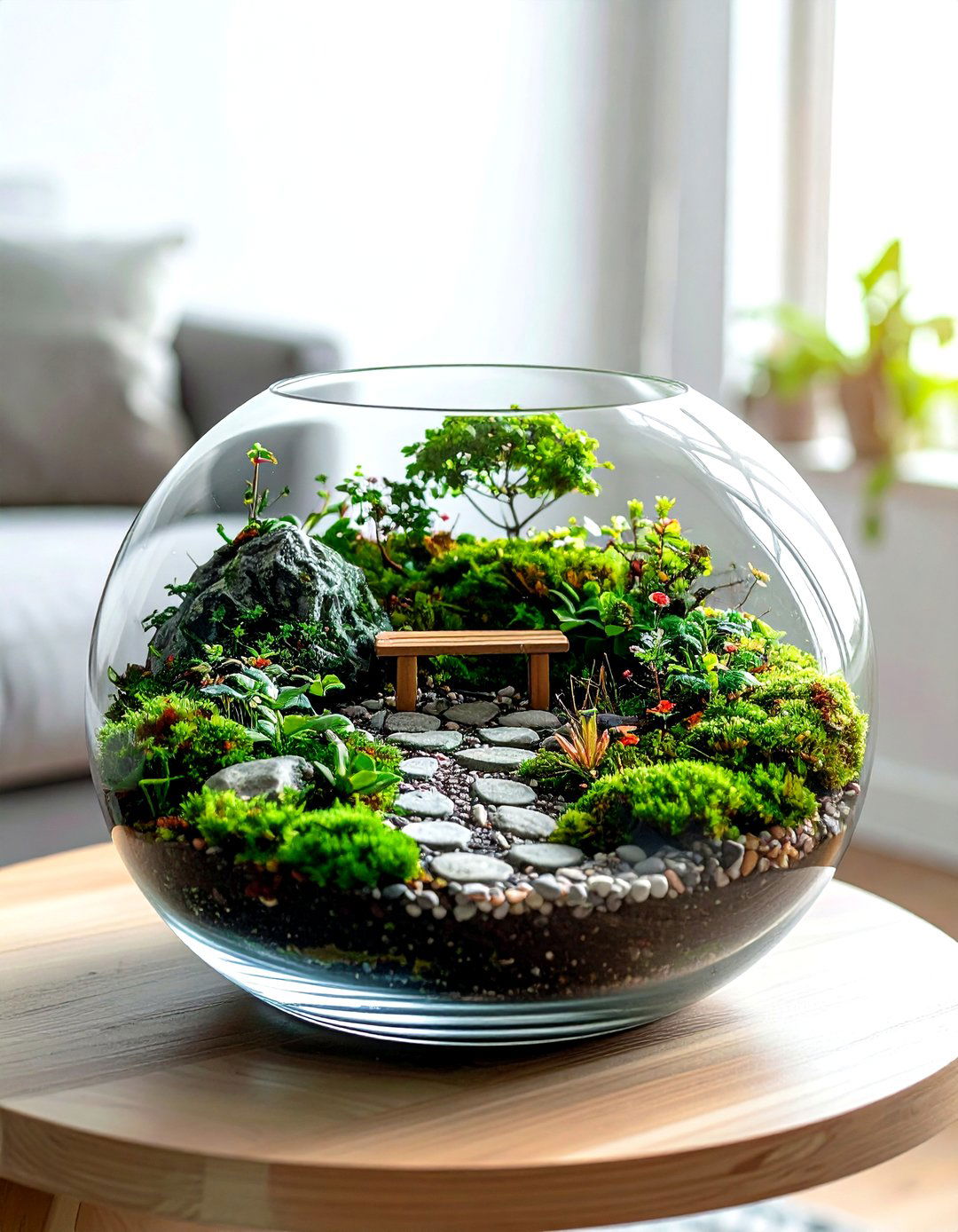 Miniature Fairy Garden Terrarium - 30 living room terrariums