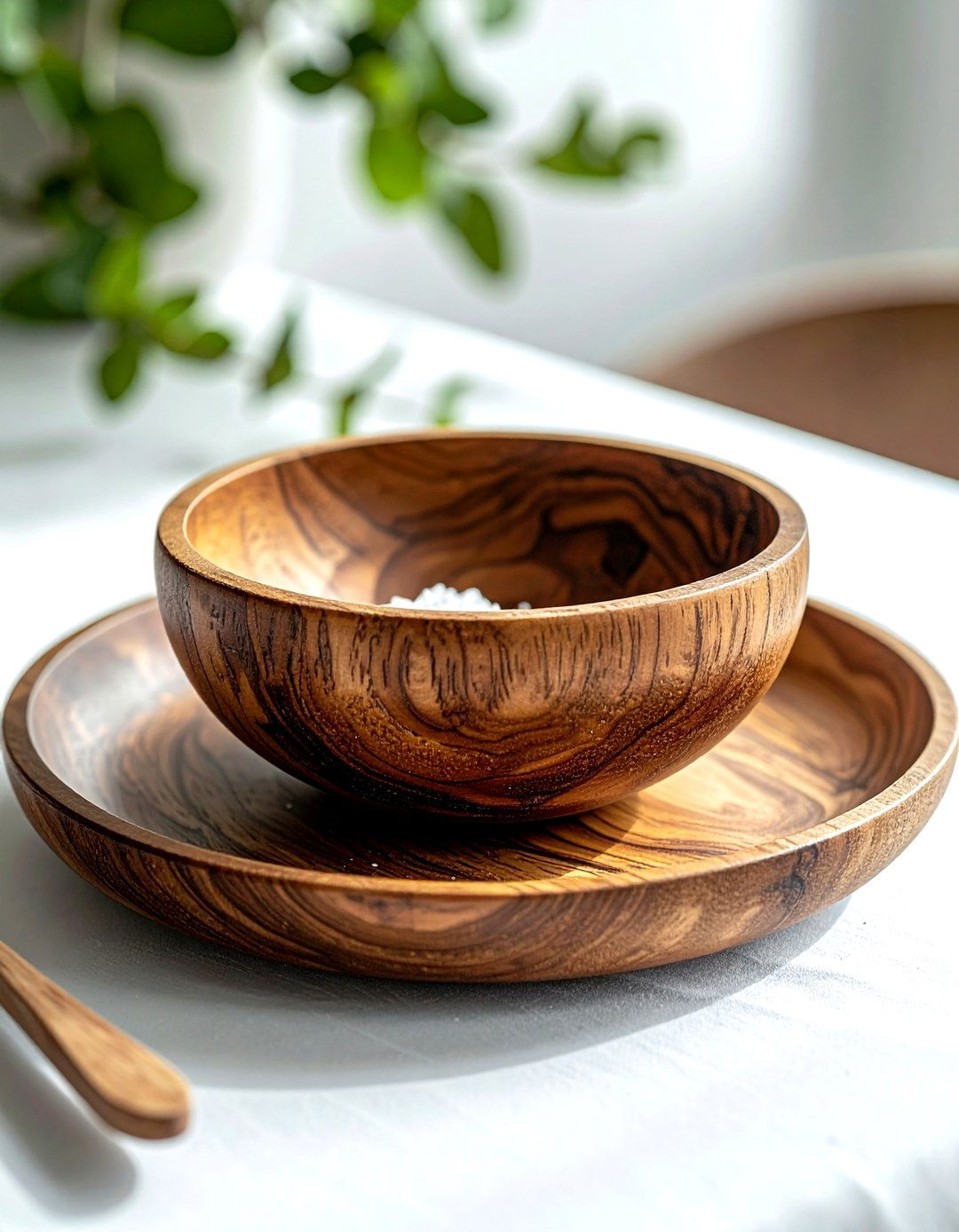 Miniature Wooden Salt Bowl - 30 wooden bowl ideas